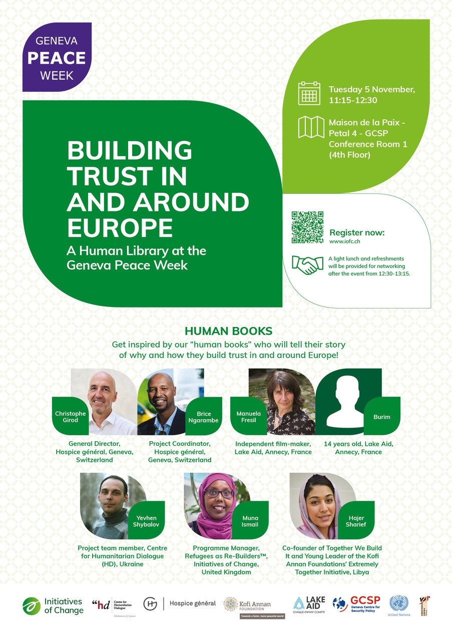 Geneva Peace Week Human Library poster EN