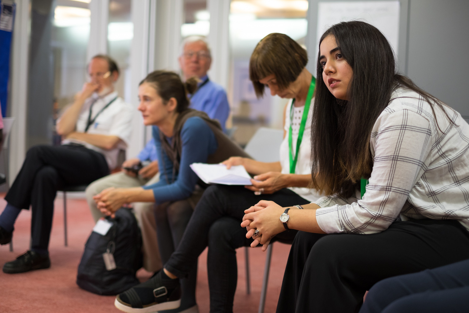 workshop group interaction conversation meeting