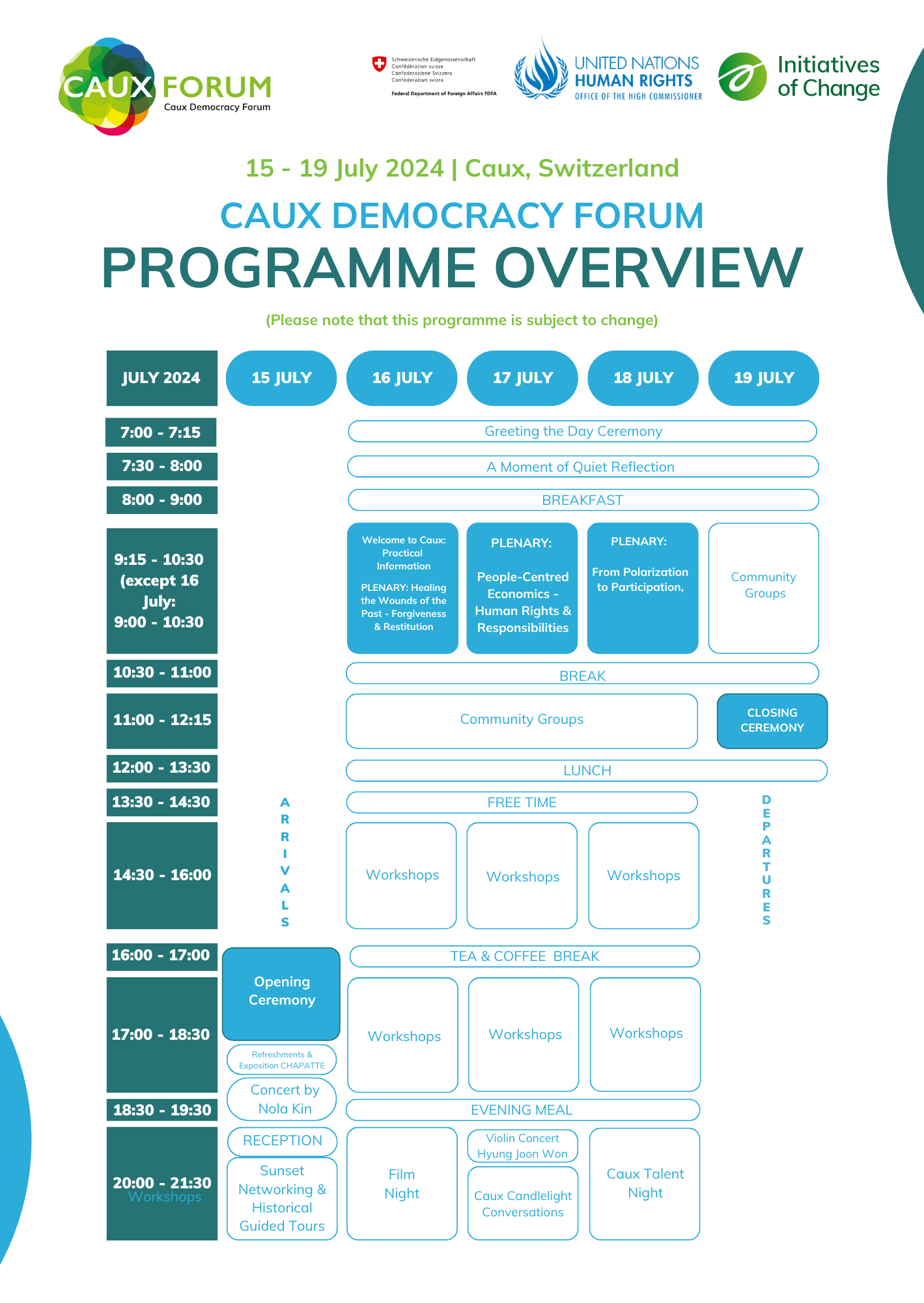 CDF 2024 Programme Overview