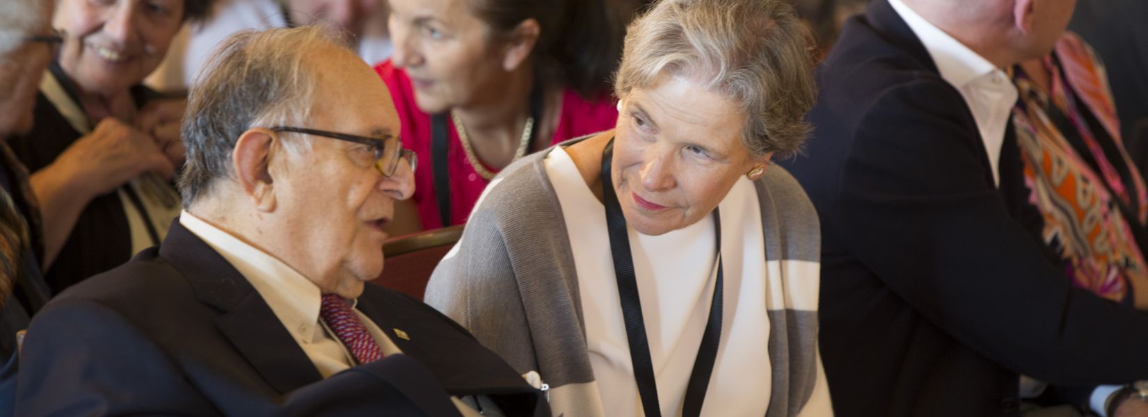 Cornelio Sommaruga and Christine Beerli