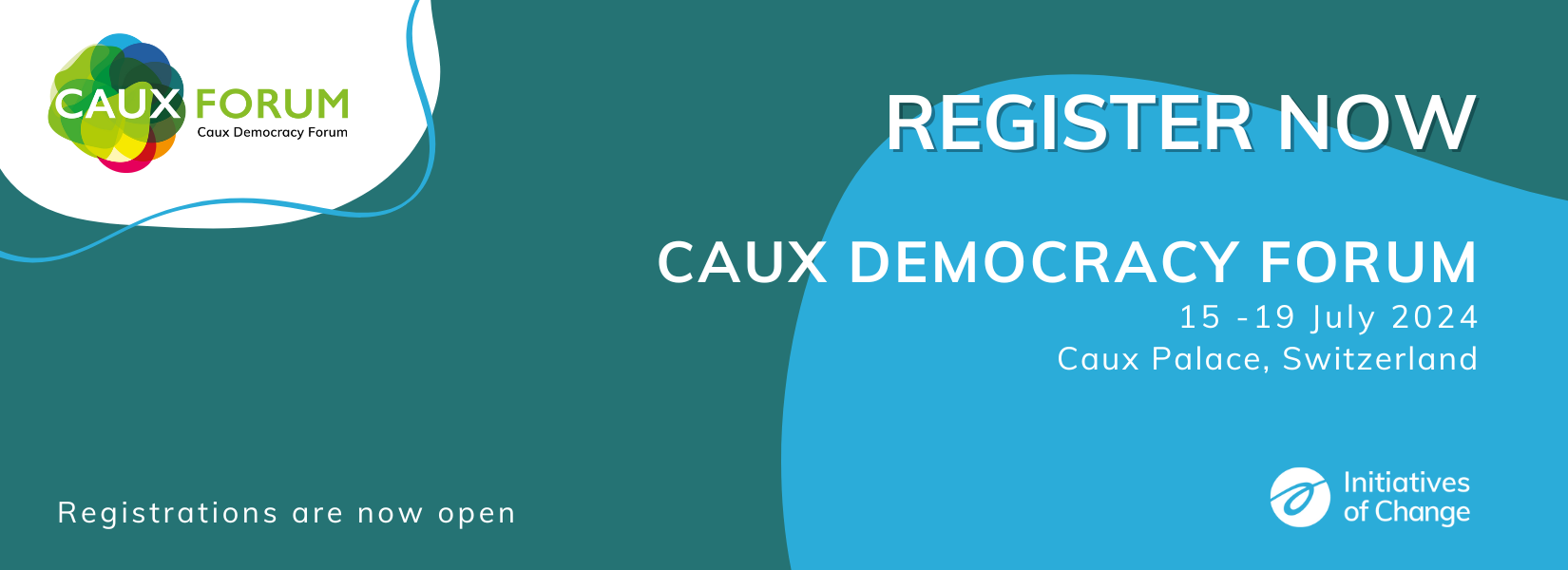 Caux Democracy Forum 2024 banner Registration EN