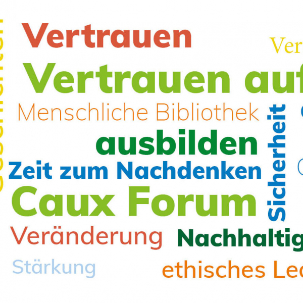 Umfrage: Wie können wir unser Angebot optimieren? IofC In words DE square