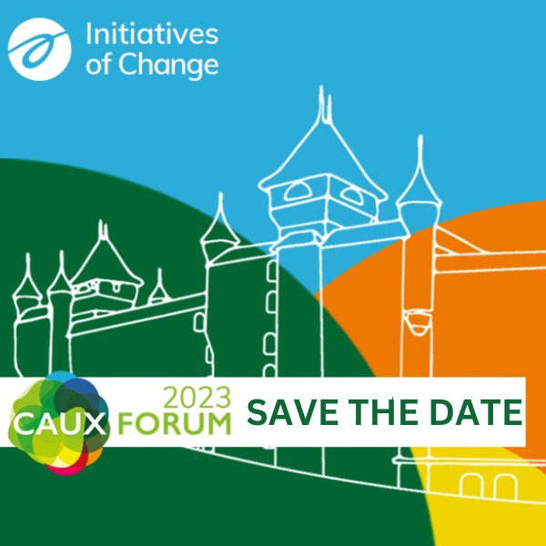 Caux Forum 2023: Save the Date Save the date 2023 square no date