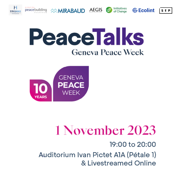 Geneva PeaceTalks: Leadership for Peace  Geneva PeaceTalks 2023 square 2