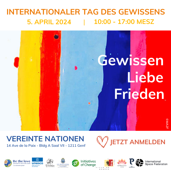 Internationaler Tag des Gewissens International Day of Conscience REGISTER NOW DE SQUARE