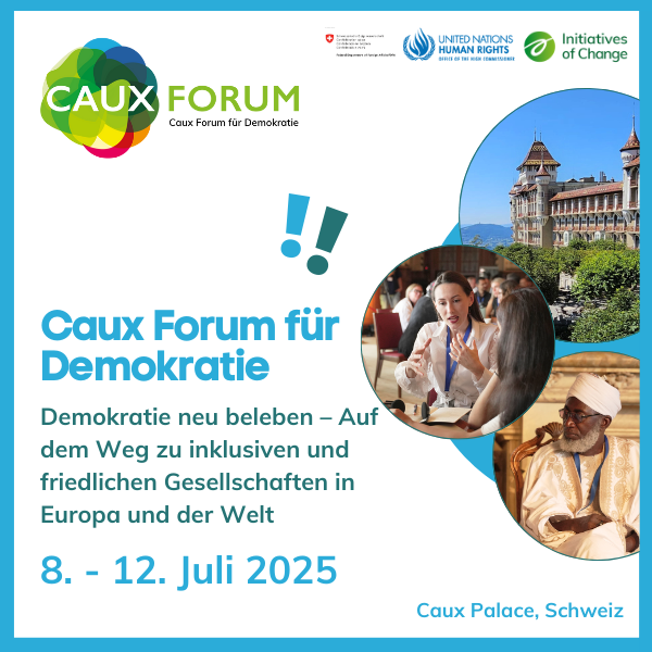 Caux Forum für Demokratie 2025 Caux Democracy Forum square DE